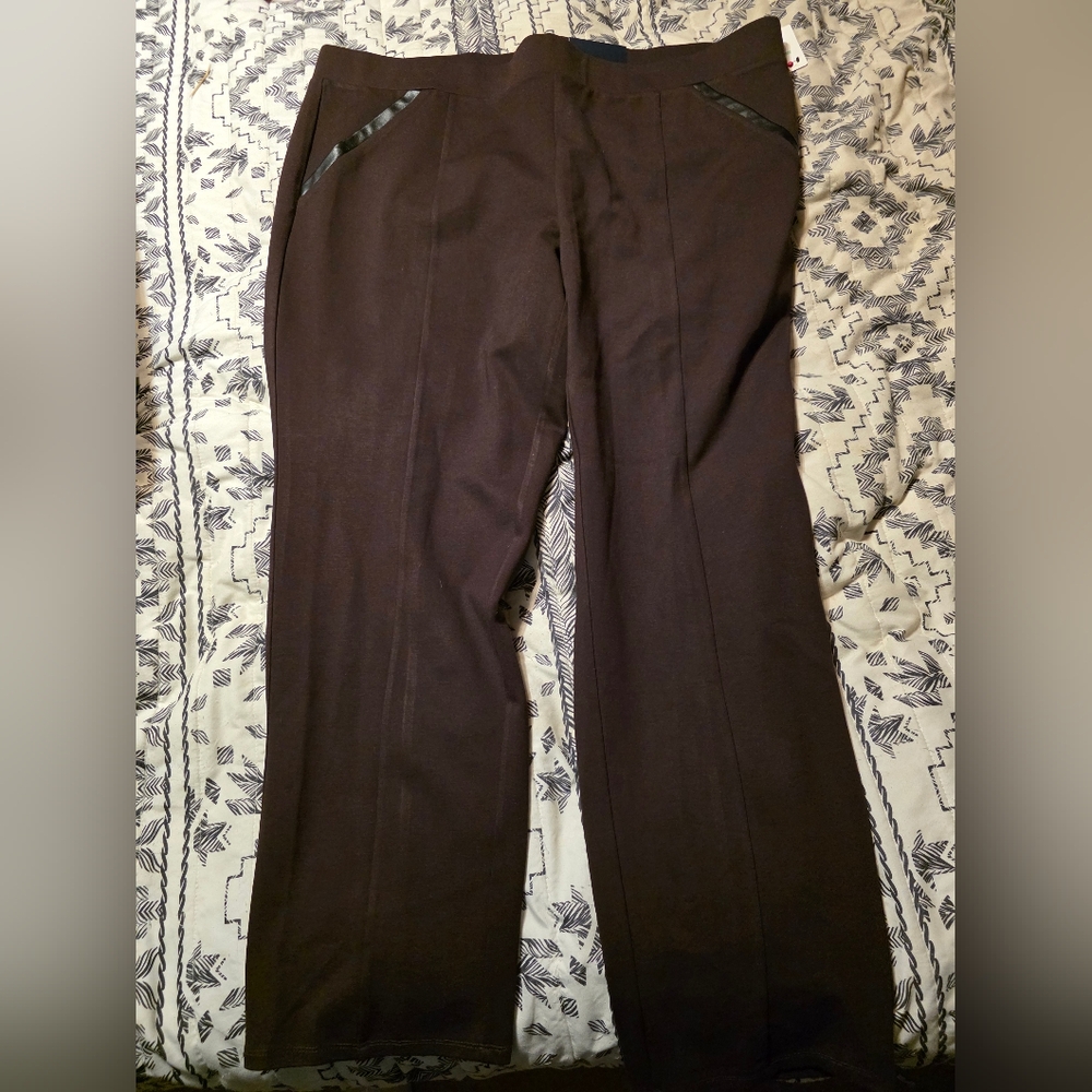 Rafaella DARK CHOCOLATE comfort Slacks